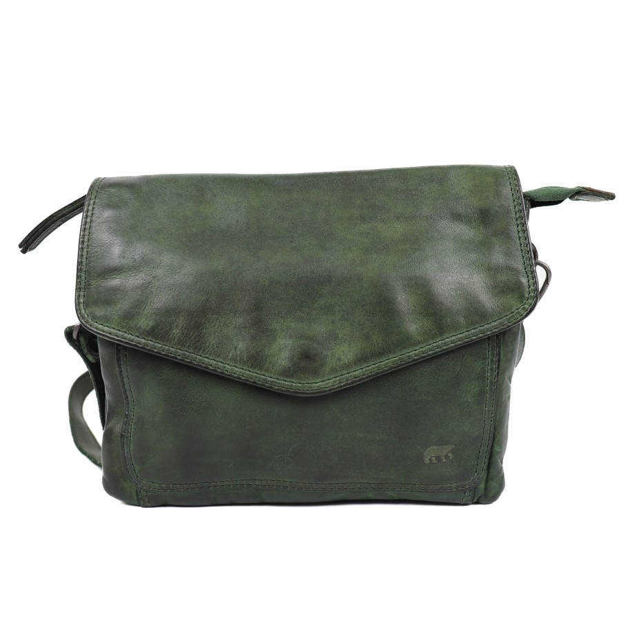 Bear Design Kleine Schoudertassen | Enveloptas 'Femke' Groen