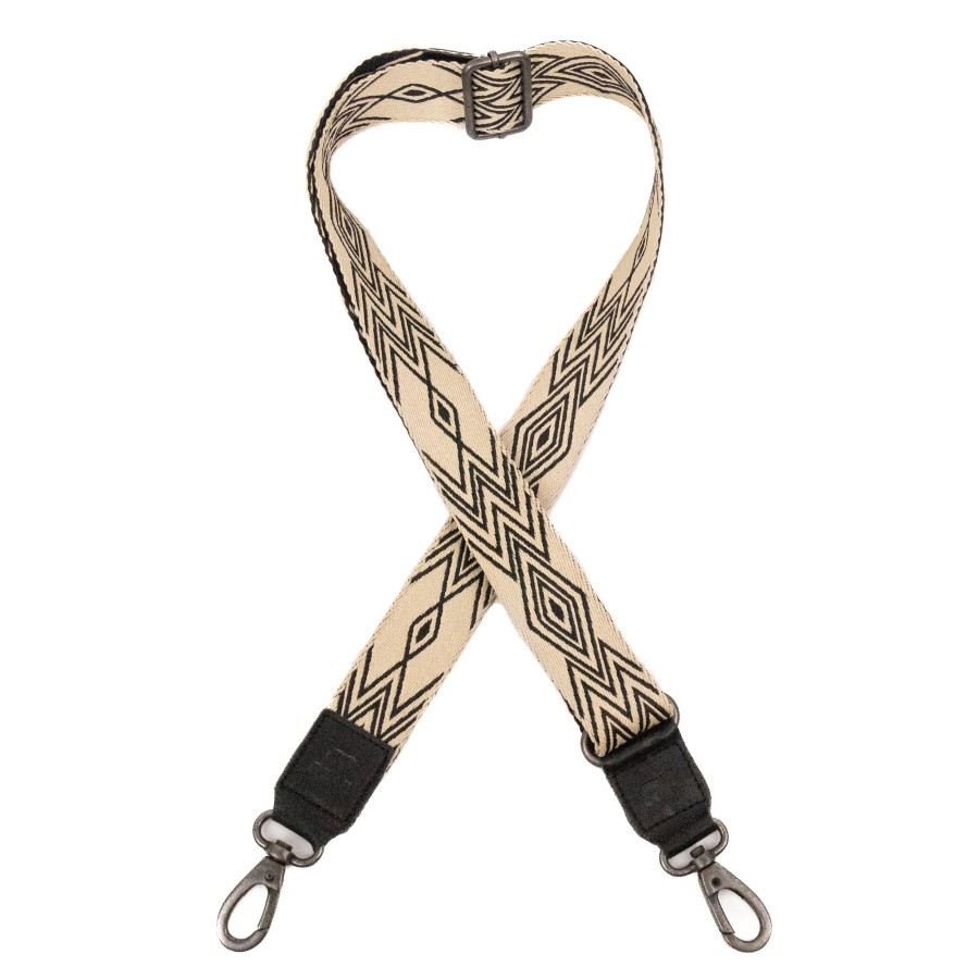 Bear Design Bag Straps | Bag Strap 'Bohemian' Beige/ Zwart