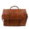 Bear Design Laptoptassen T/M 15,6 Inch | Aktetas 'Guus' Cognac