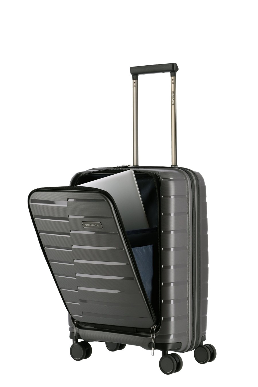 Travelite Handbagage Koffers | Air Base Trolley S+ Anthracite