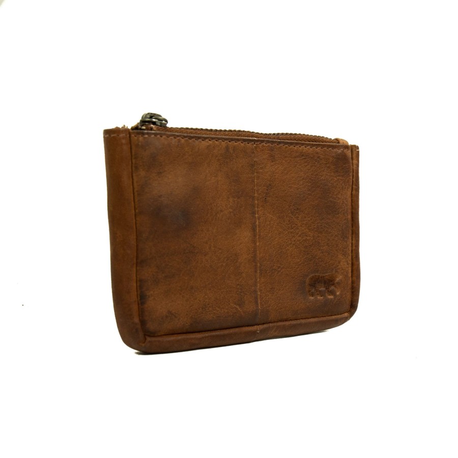 Bear Design Sleuteletuis & Klein Lederwaren | Sleuteletui 'Lyla' Cp 7616 Cognac