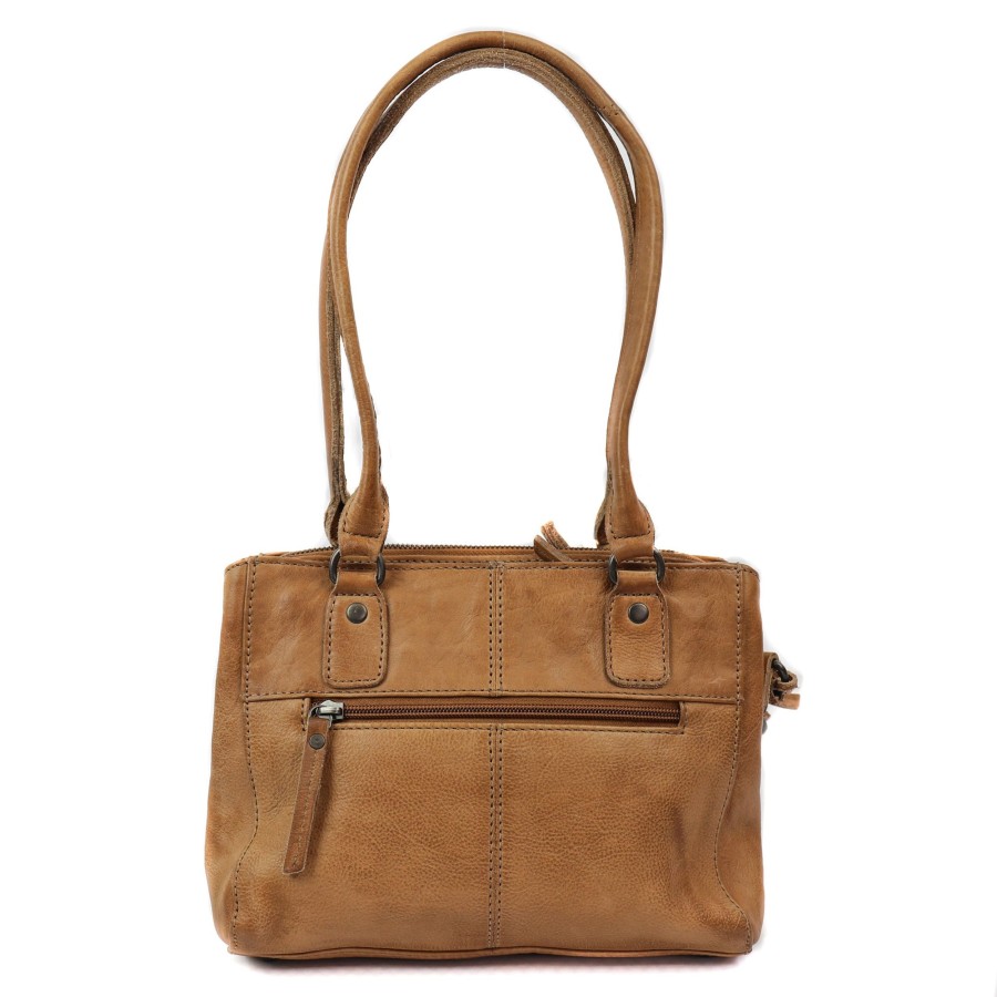 Bear Design Kleine Handtassen | Hand-/Schoudertasje 'Rita' Taupe
