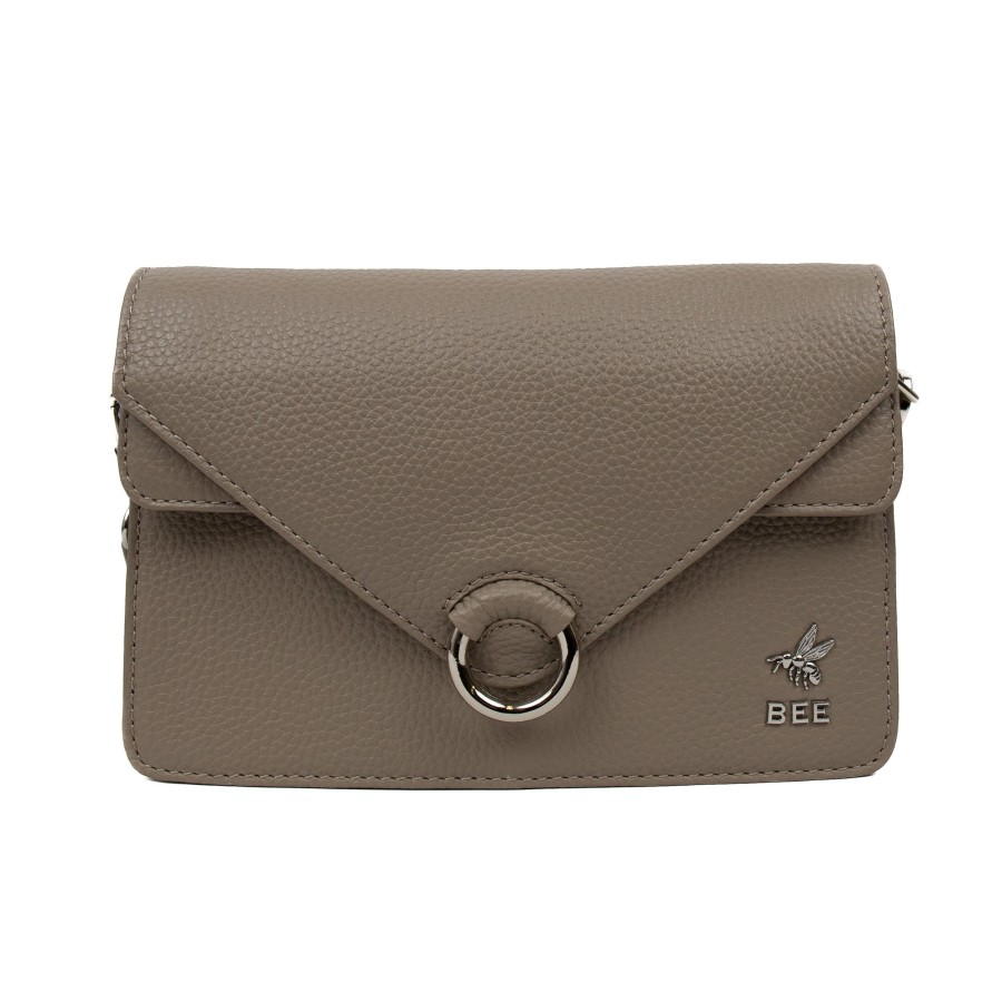 BEE Crossbody Tassen | Schoudertasje 'Macy' Silver Mink