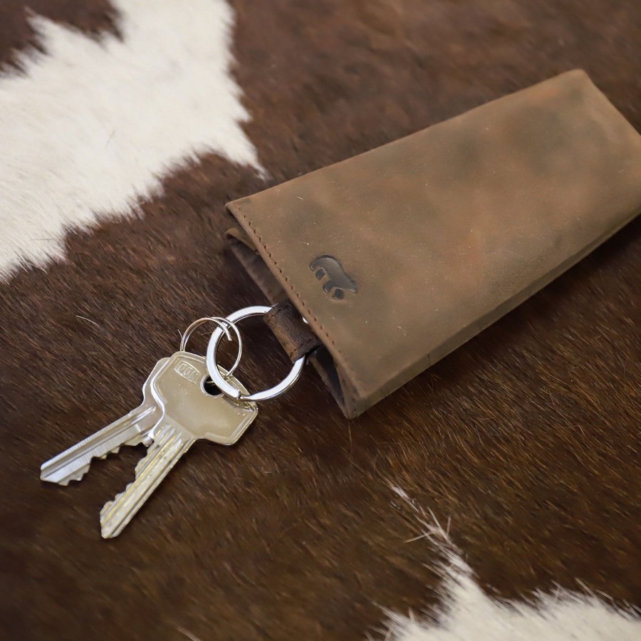 Bear Design Sleuteletuis & Klein Lederwaren | Kloksleutelhanger 'Pablo' Hd 7791 Bruin