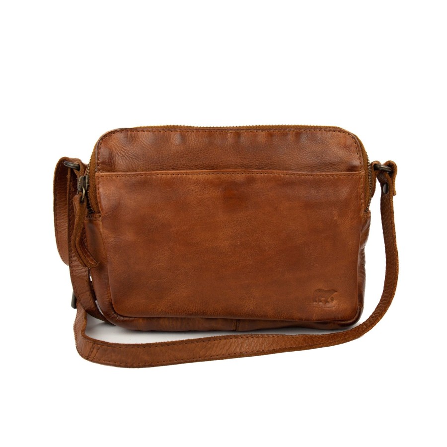 Bear Design Crossbody Tassen | Schoudertasje 'Irem' Cl 42298 Cognac