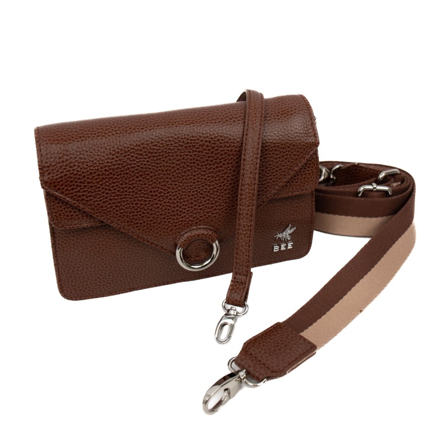 BEE Crossbody Tassen | Schoudertasje 'Macy' Tipping Tan