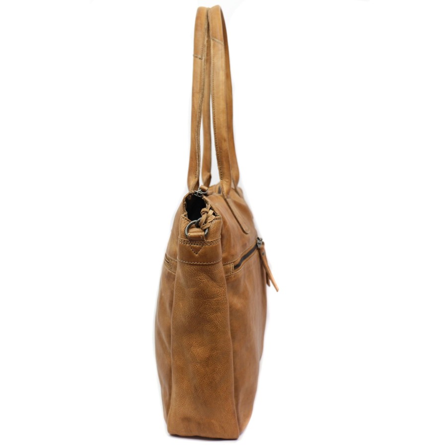 Bear Design Laptoptassen T/M 15,6 Inch | Hand-/Schoudertas 'Binni' Taupe