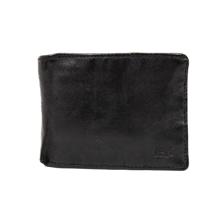 Bear Design Billfolds | Billfold 'Joep' Zwart Zwart (Cl)