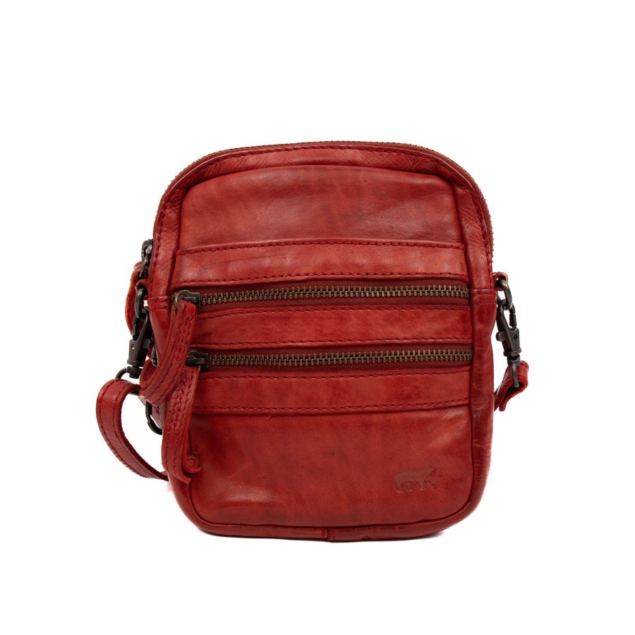 Bear Design Crossbody Tassen | Schoudertasje 'Vikas' Cl 3701 Rood