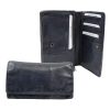 Bear Design Middelmaat Portemonnees | Overslag Portemonnee 'Emma' Cl 782 Rfid Donkerblauw