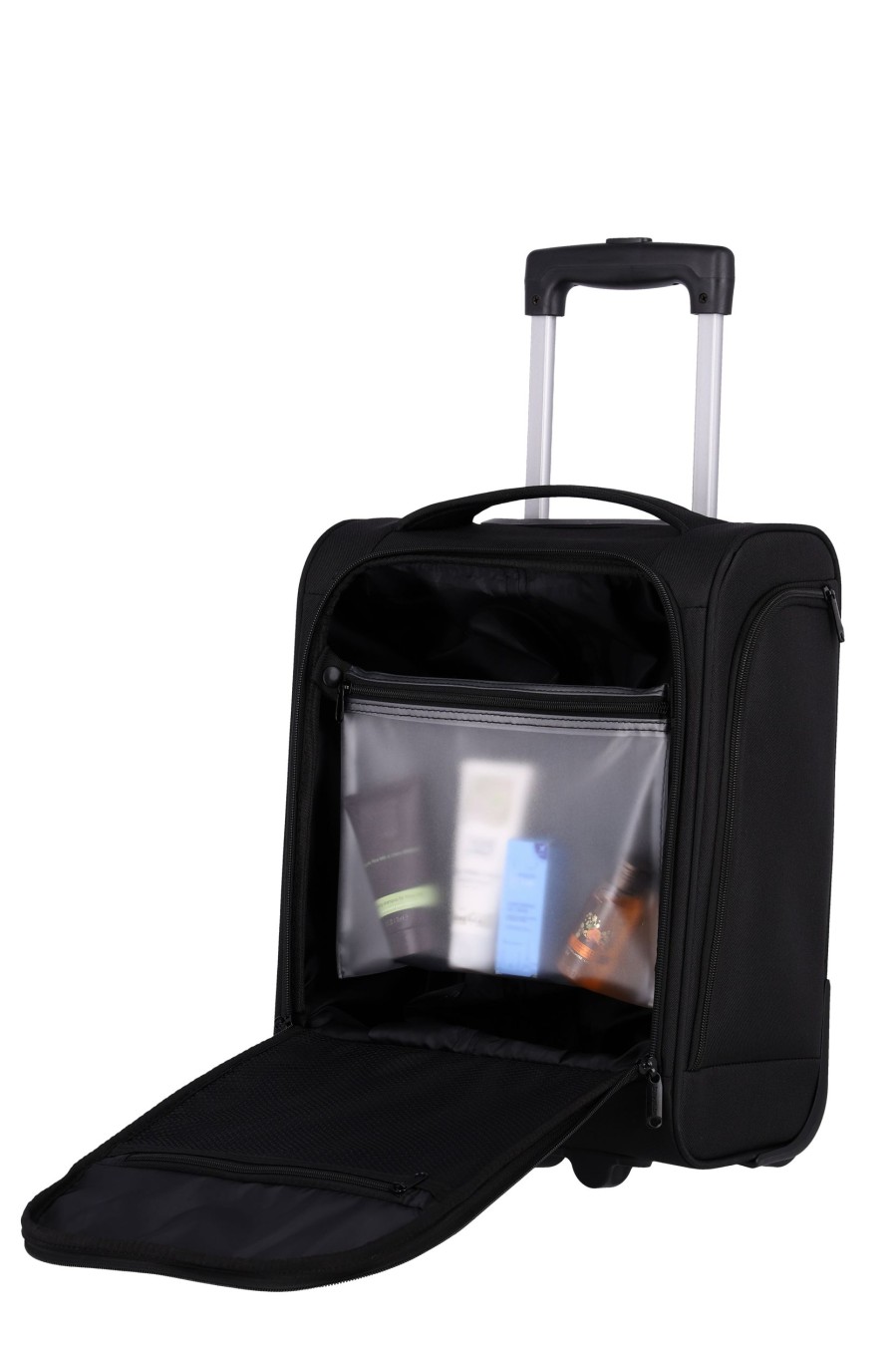 Travelite Autovakantie | Cabin 2 Wheel Onboard Trolley/Underseater Black