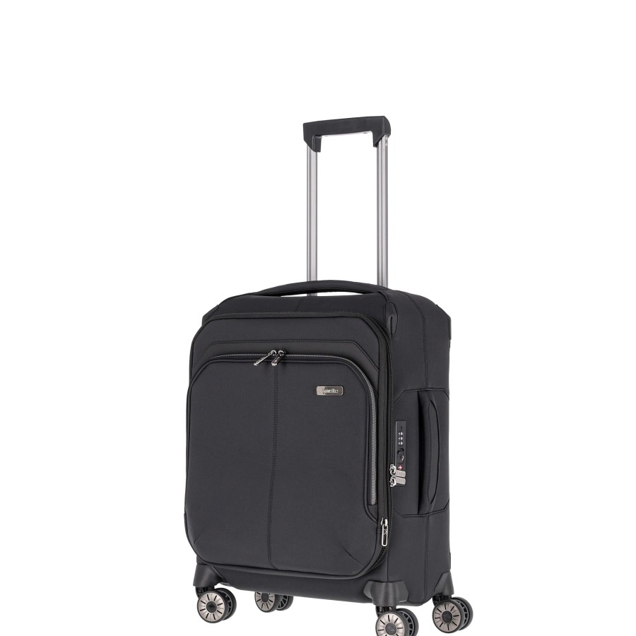 Travelite Handbagage Koffers | Priima Trolley S Black Zwart