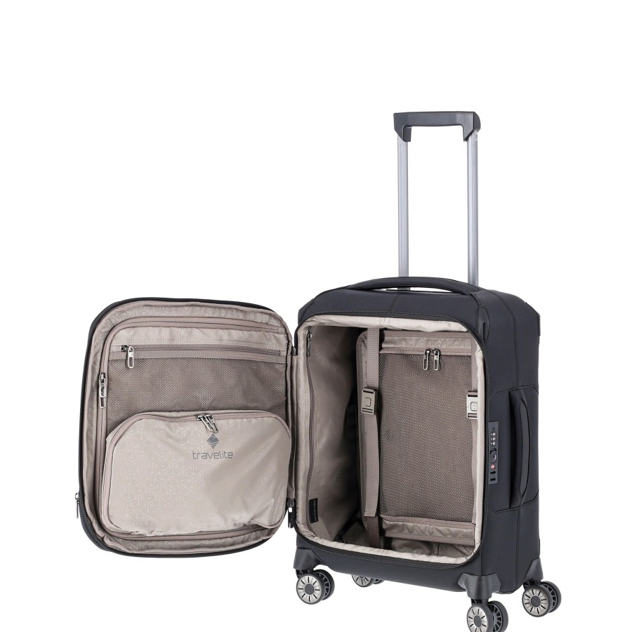 Travelite Handbagage Koffers | Priima Trolley S Black Zwart