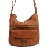 Bear Design Middelmaat Schoudertassen | Schoudertas 'Anna' Cl 32612 Cognac