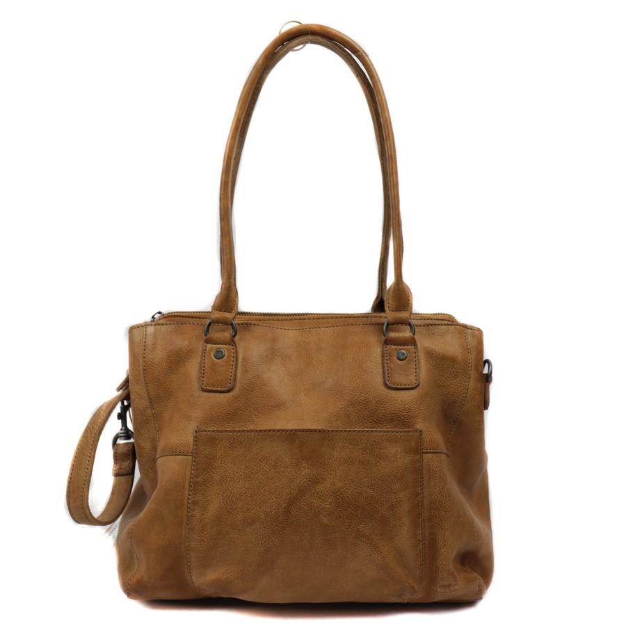 Bear Design Grote Handtassen | Hand-/Schoudertas 'Ankie' Taupe