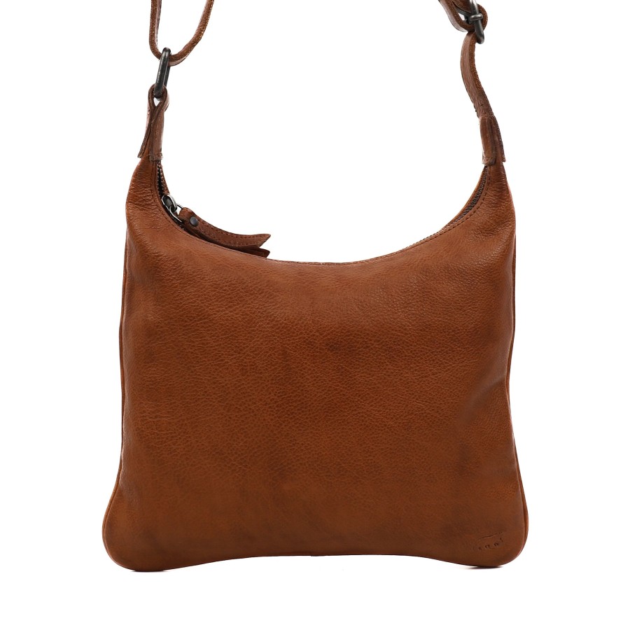 Bear Design Middelmaat Schoudertassen | Schoudertasje 'Tina' Cognac