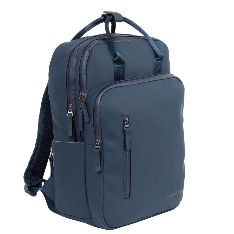 New Rebels Laptoptassen T/M 15,6 Inch | Rugzak 'Milwaukee' Navy