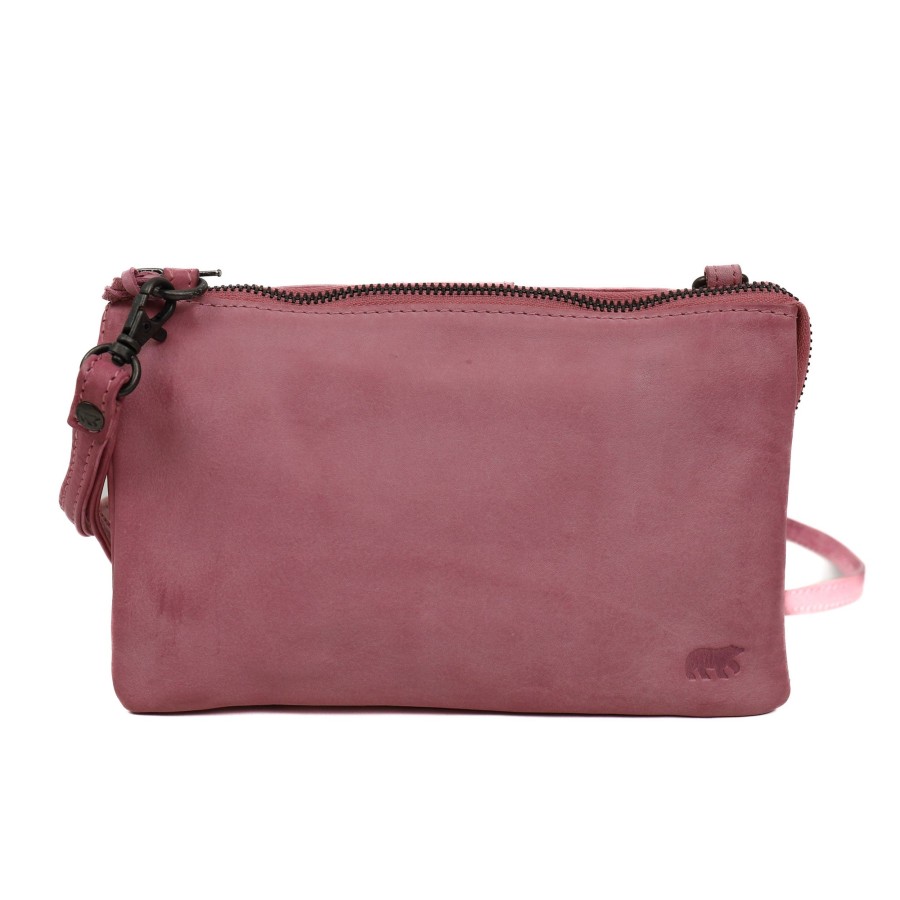 Bear Design Crossbody Tassen | Portemonneetasje 'Uma' Pink
