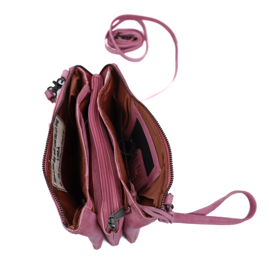Bear Design Crossbody Tassen | Portemonneetasje 'Uma' Pink