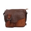 Bear Design Middelmaat Schoudertassen | Schoudertas 'Lauro' Cognac/Bruin