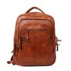 Bear Design Laptoptassen T/M 15,6 Inch | Laptop Rugzak 'Mace' Cognac