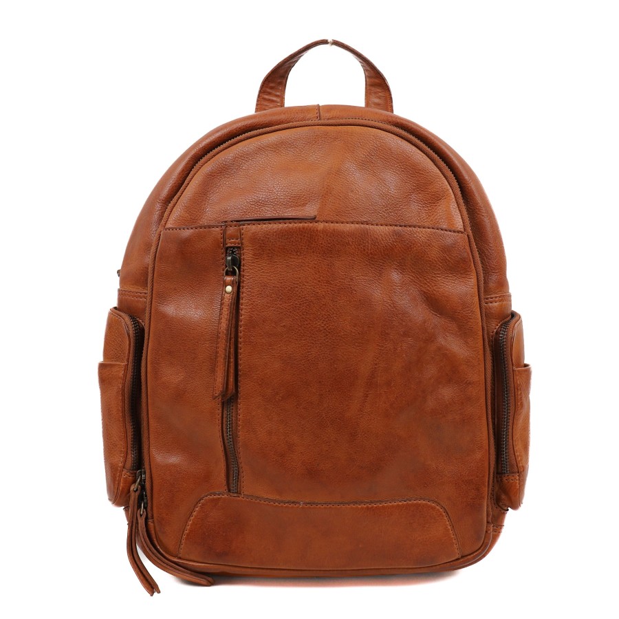 Bear Design Laptoptassen T/M 14 Inch | Rugzak 'Katleen' Cognac