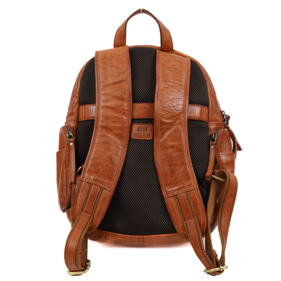 Bear Design Laptoptassen T/M 14 Inch | Rugzak 'Katleen' Cognac