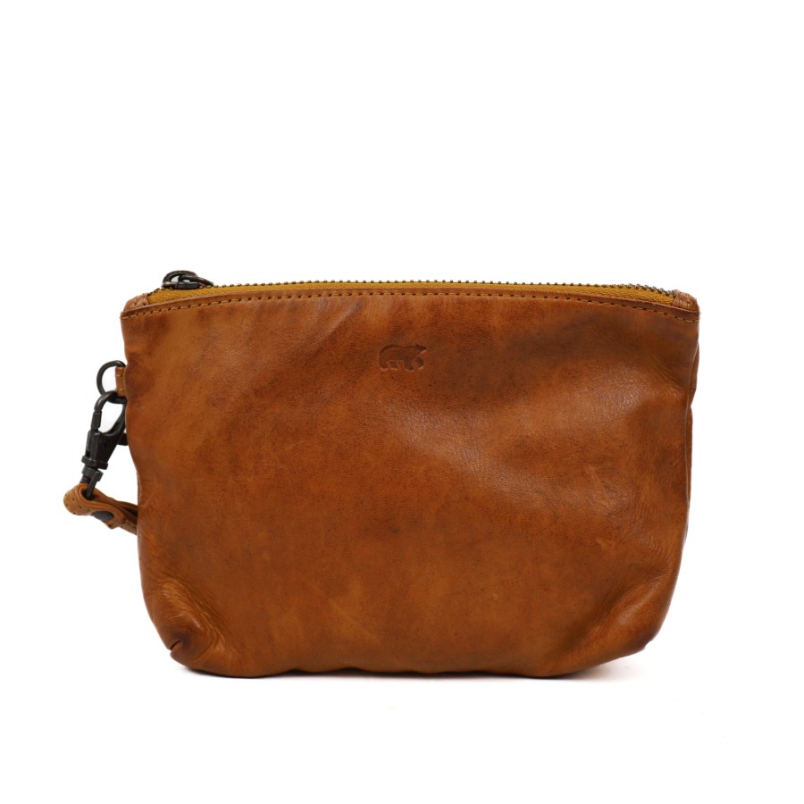 Bear Design Sleuteletuis & Klein Lederwaren | Etui 'Sjors' Geel