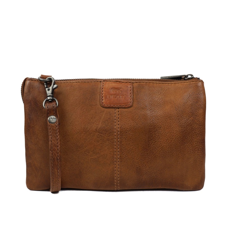 Bear Design Portemonneetasjes 'Uma' | Portemonneetasje 'Uma' Cp 1119 Cognac