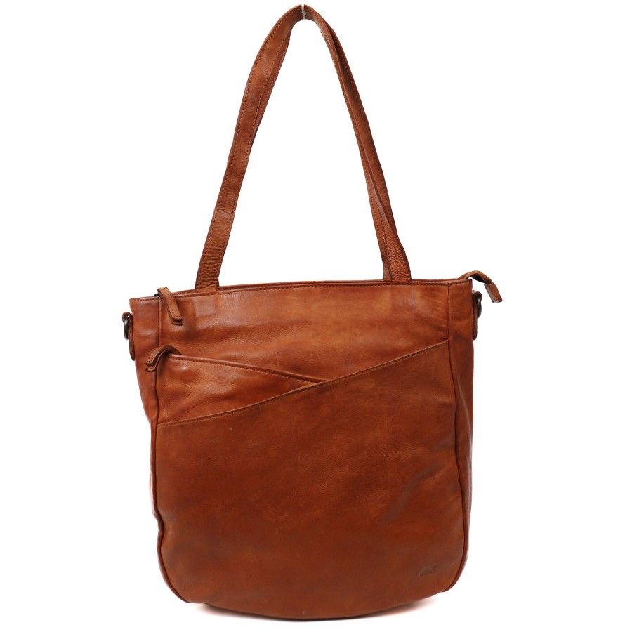 Bear Design Middelmaat Handtassen | Shopper 'Inge' Cognac