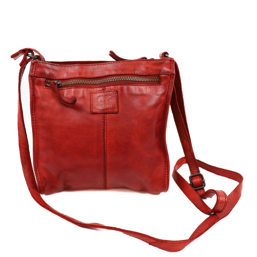 Bear Design Middelmaat Schoudertassen | Schoudertasje 'Davita' Rood