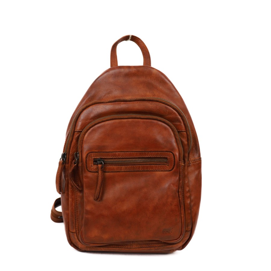Bear Design Middelmaat Rugzakken | Rugzakje 'Joy' Cl 36413 Cognac