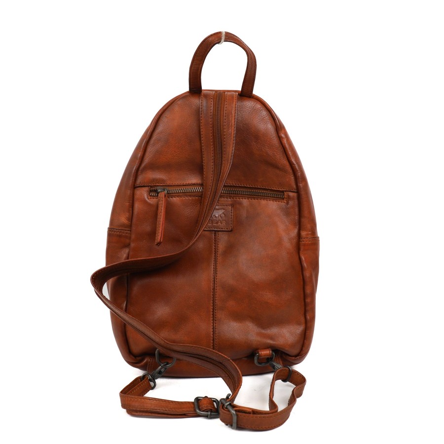 Bear Design Middelmaat Rugzakken | Rugzakje 'Joy' Cl 36413 Cognac