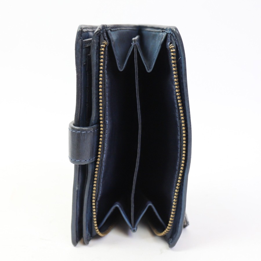 Bear Design Grote Portemonnees | Portemonnee 'Sanne' Studs - Cl 15087 Donkerblauw