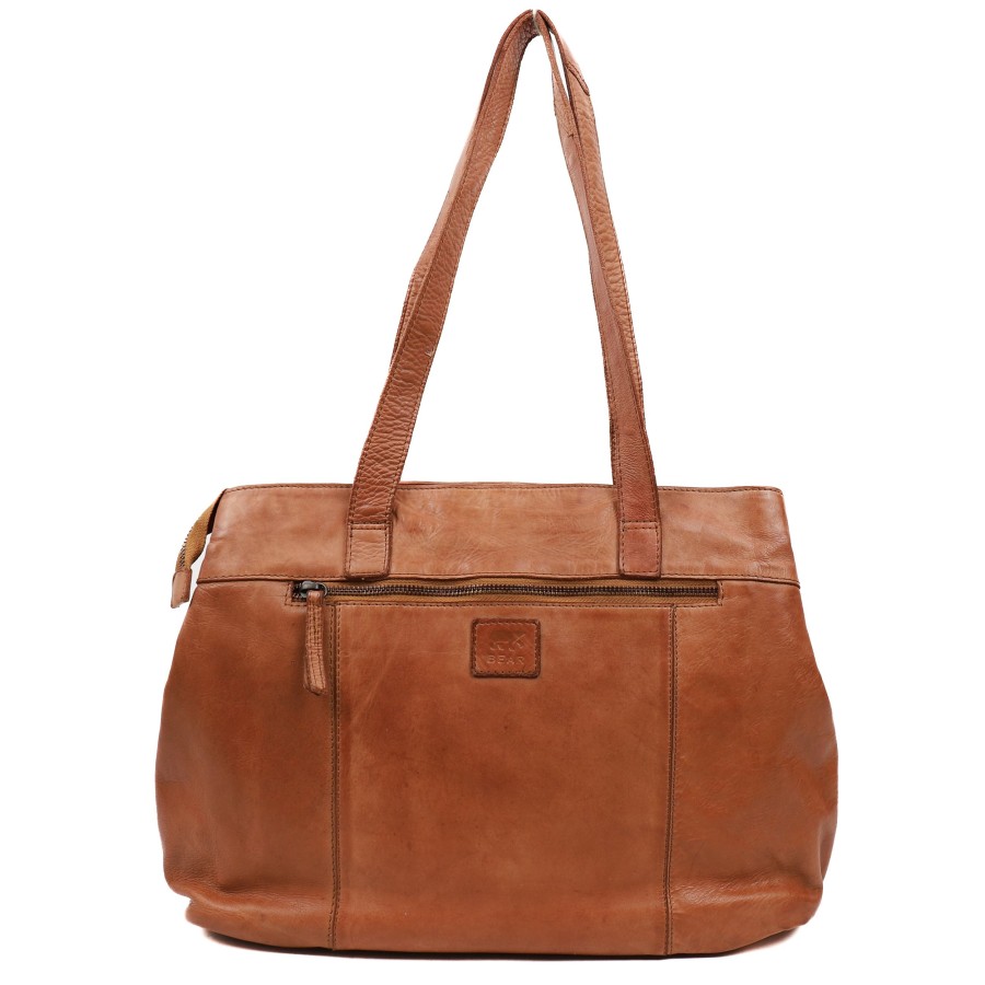 Bear Design Laptoptassen T/M 14 Inch | Hand-/Schoudertas 'Bente' Sand