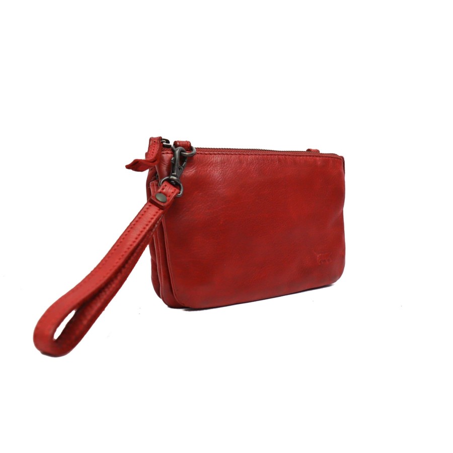 Bear Design Crossbody Tassen | Portemonneetasje 'Umi' Cl 36799 Rood