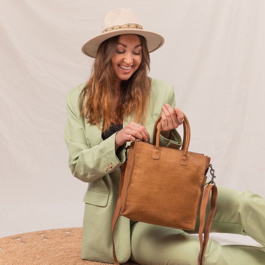 Bear Design Kleine Shoppers | Hand-/Schoudertas 'Bonnie' Taupe