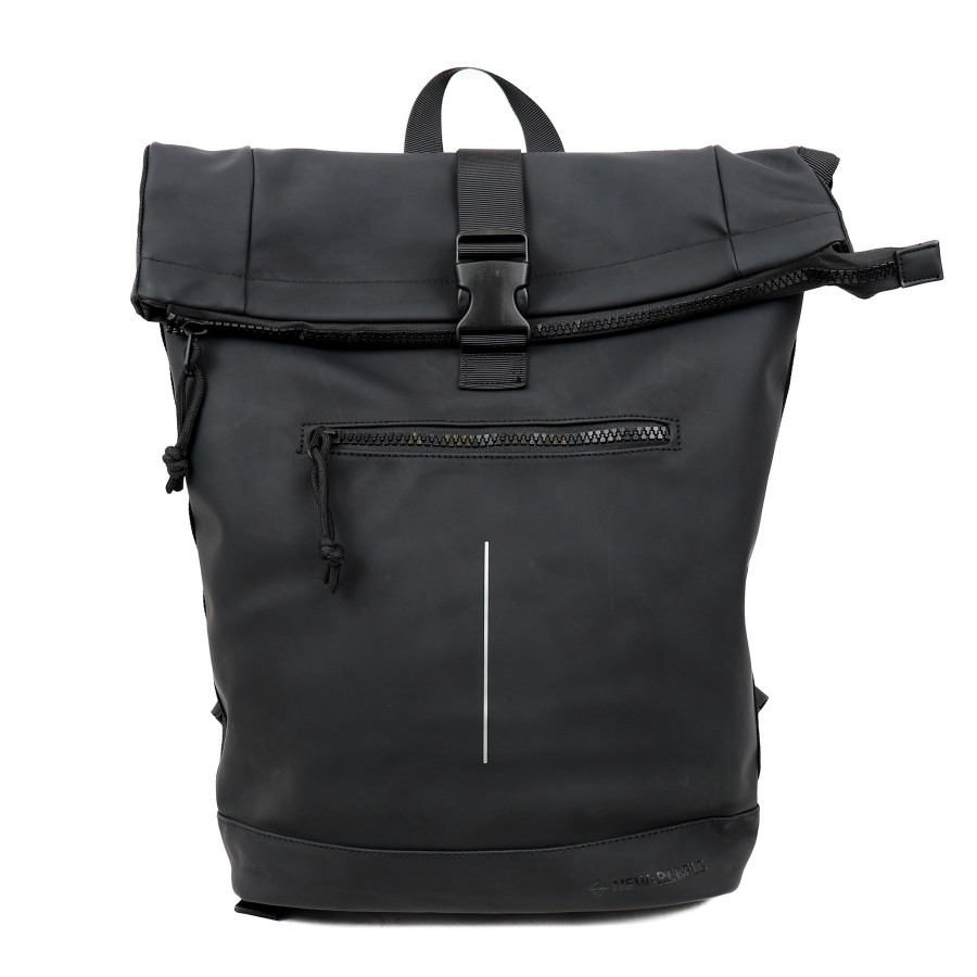 New Rebels Laptoptassen T/M 15,6 Inch | Rugzak 'Mart' 16L Zwart