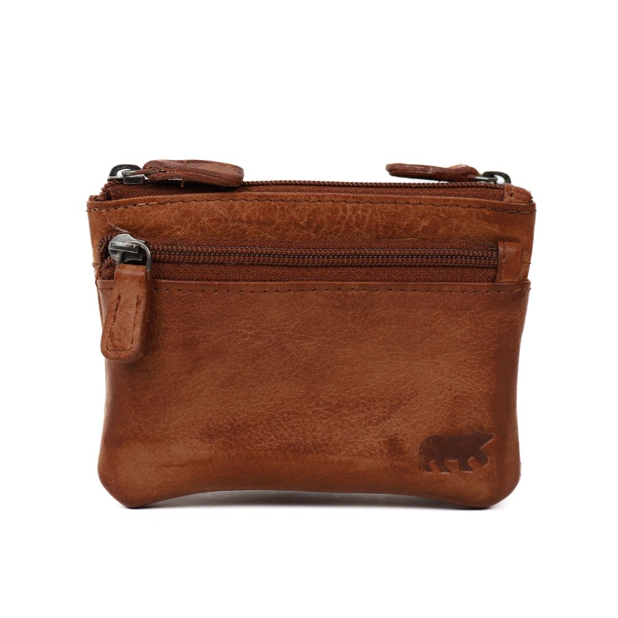 Bear Design Sleuteletuis & Klein Lederwaren | Sleuteletui 'Navina' Cognac