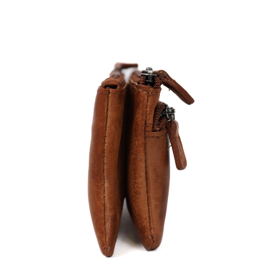 Bear Design Sleuteletuis & Klein Lederwaren | Sleuteletui 'Navina' Cognac