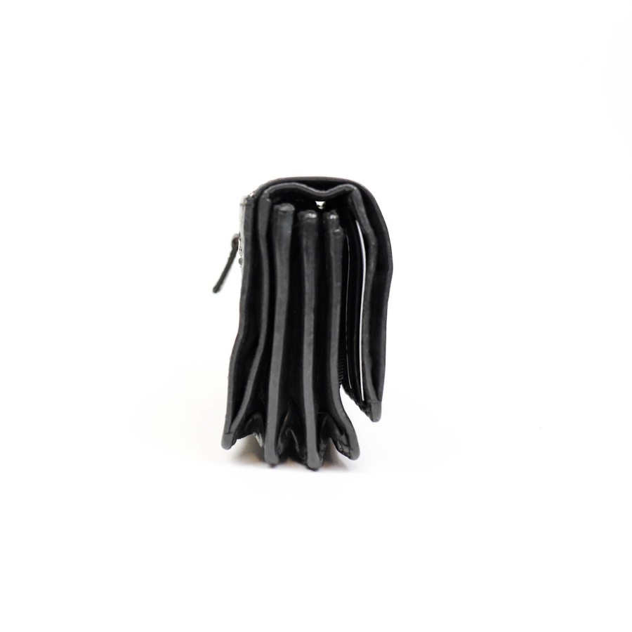 Bear Design Middelmaat Portemonnees | Overslag Portemonnee 'Nina' Cl 16212 Zwart