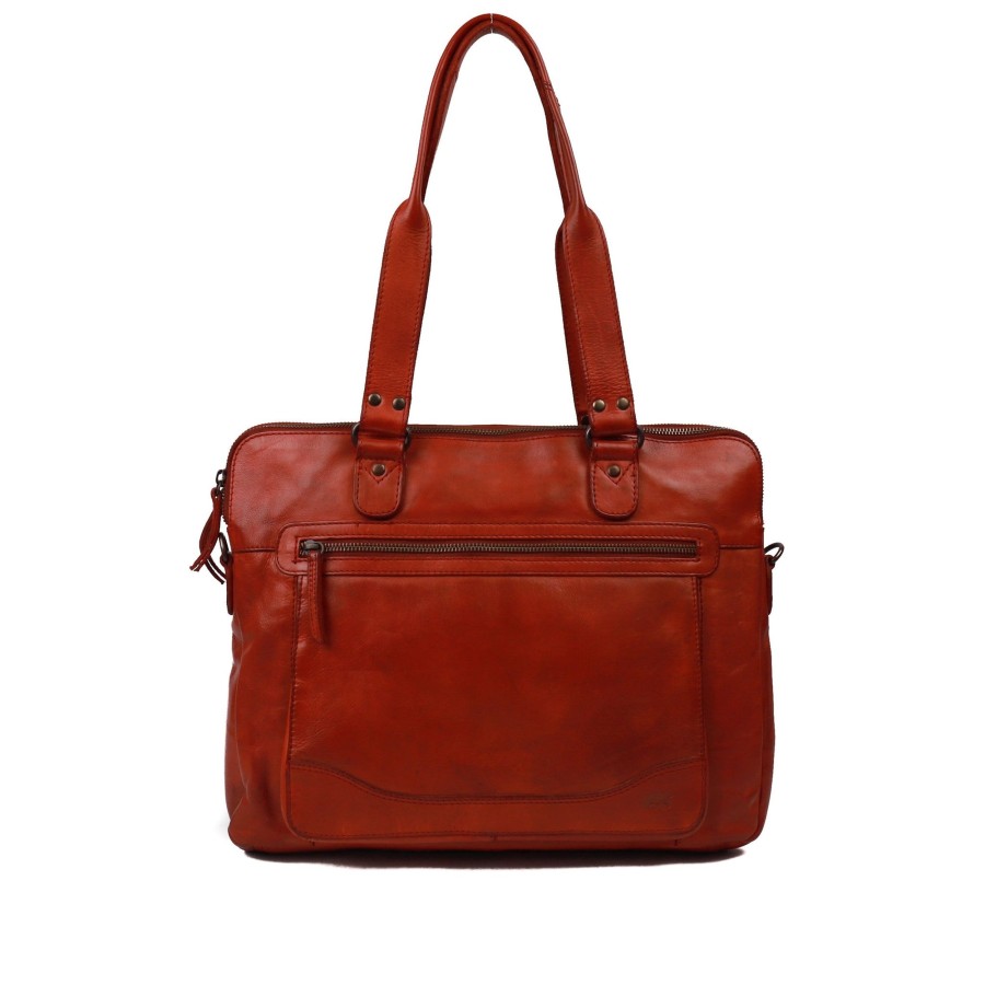 Bear Design Grote Shoppers | Hand-/Schoudertas 'Lia' Rood
