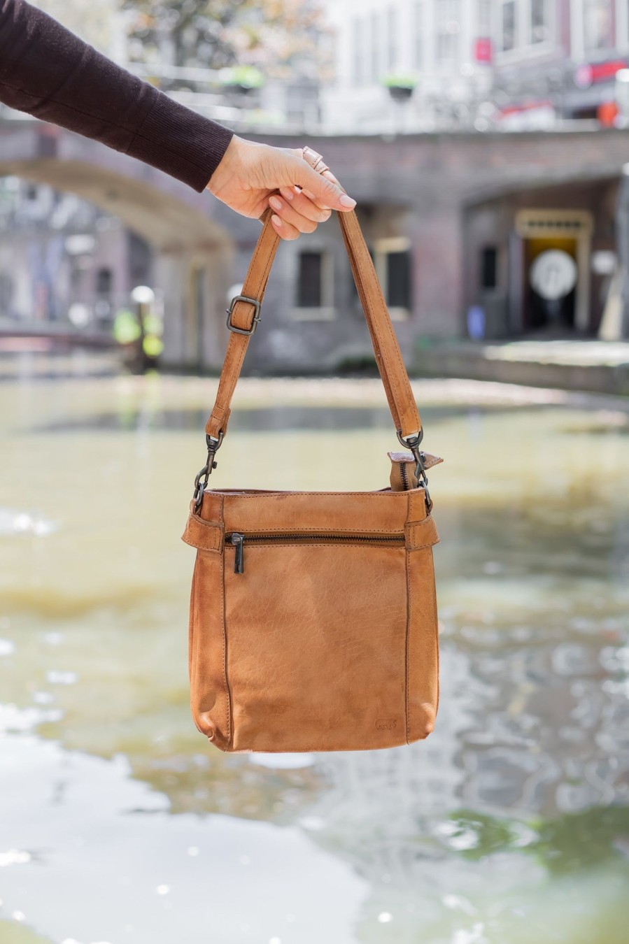 Bear Design Middelmaat Schoudertassen | Schoudertasje 'Teppie' Cp 2220 Taupe