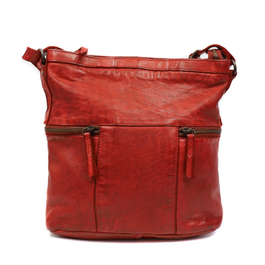 Bear Design Middelmaat Schoudertassen | Schoudertas 'Chessi' Cl 35556 Rood