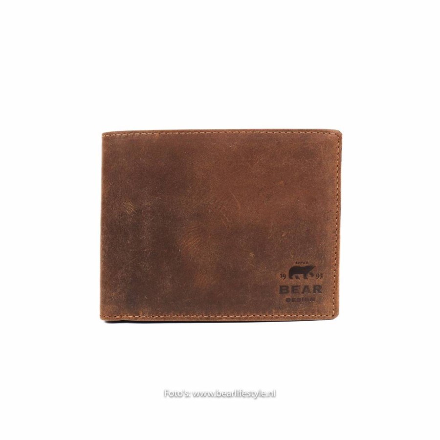 Bear Design Billfolds | Billfold 'Ryan' Cognac