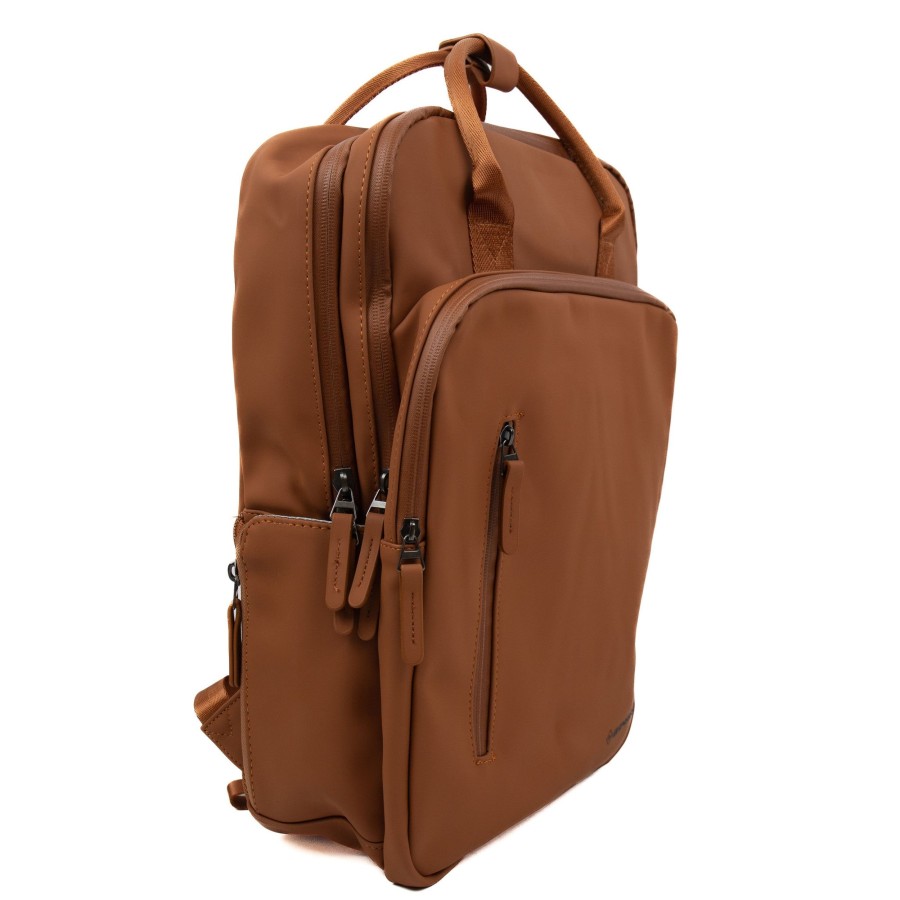 New Rebels Laptoptassen T/M 14 Inch | Rugzak 'Milwaukee' Cognac
