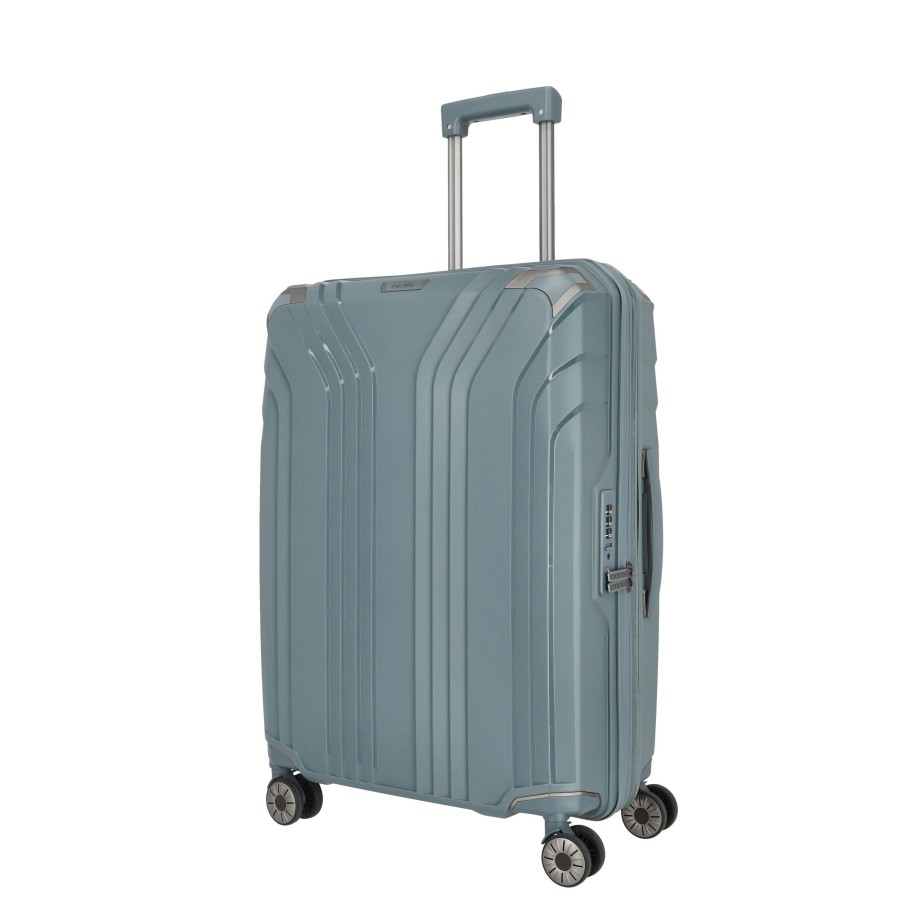 Travelite Uitbreidbare Koffers | Elvaa Trolley M Exp. Blue/Grey Blauw/Grijs