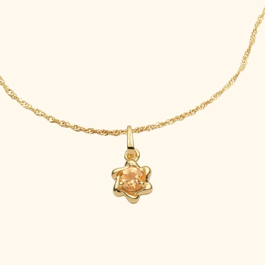 Josephina Jewelry Kettingen | Citrien Ketting Sunny | Gold Plated