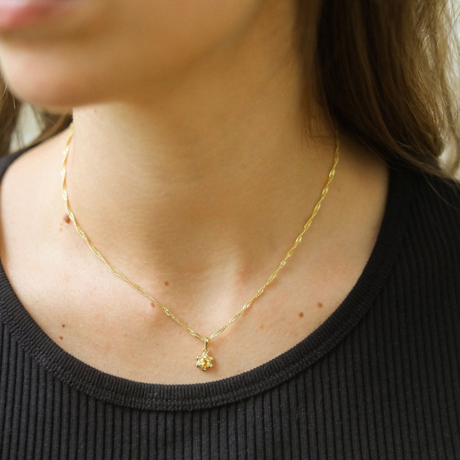 Josephina Jewelry Kettingen | Citrien Ketting Sunny | Gold Plated