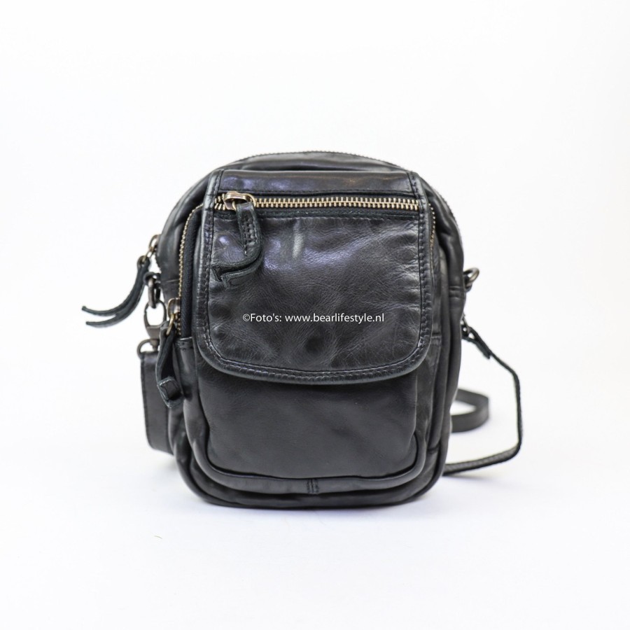 Bear Design Crossbody Tassen | Schoudertasje 'Sem' Cl 36642 Zwart